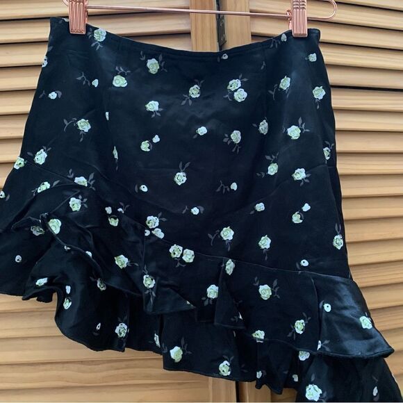 Kim Shui Silk Floral Skirt size XS - Picture 6 of 8
